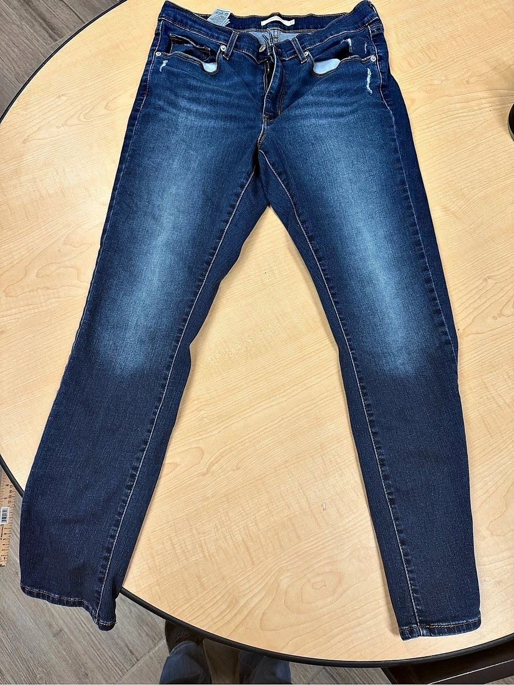 Levi's Classic Straight Leg Jeans Blue Waist 12